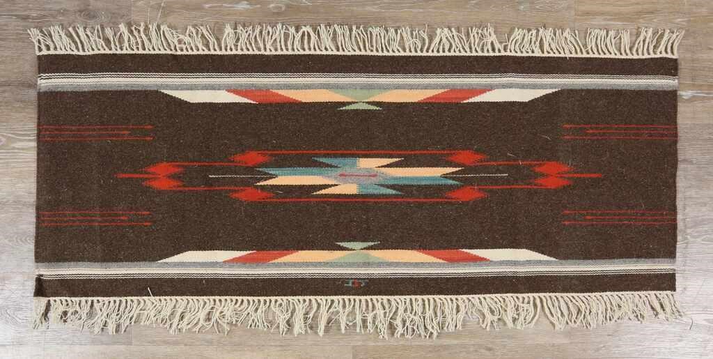 Appraisal: NAVAJO STYLE WOOL AREA RUG ' x '