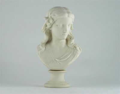 Appraisal: A Copeland Parian bust of Spring sculpted by L A