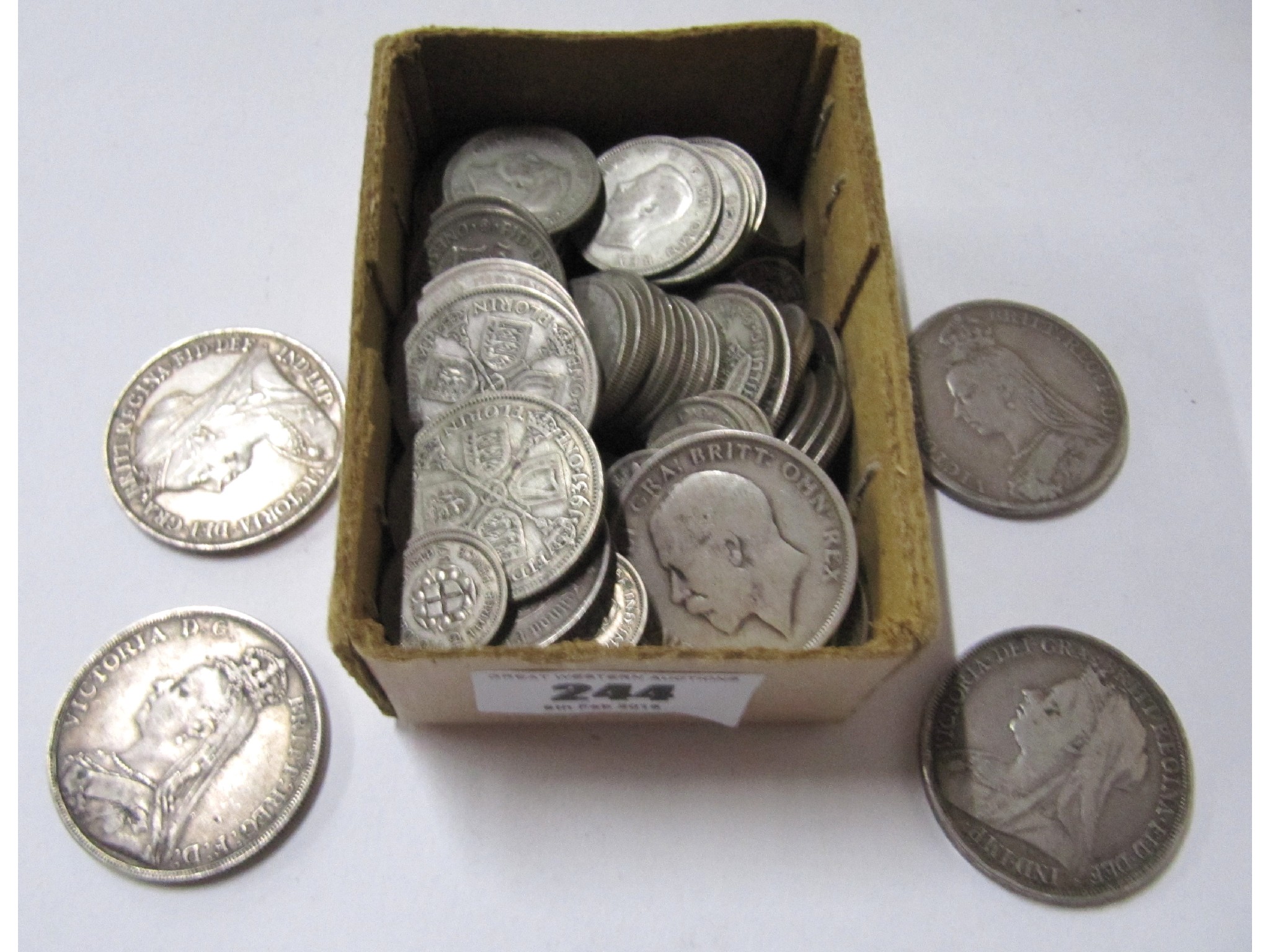 Appraisal: A lot comprising assorted pre- coinage - shilling half crowns