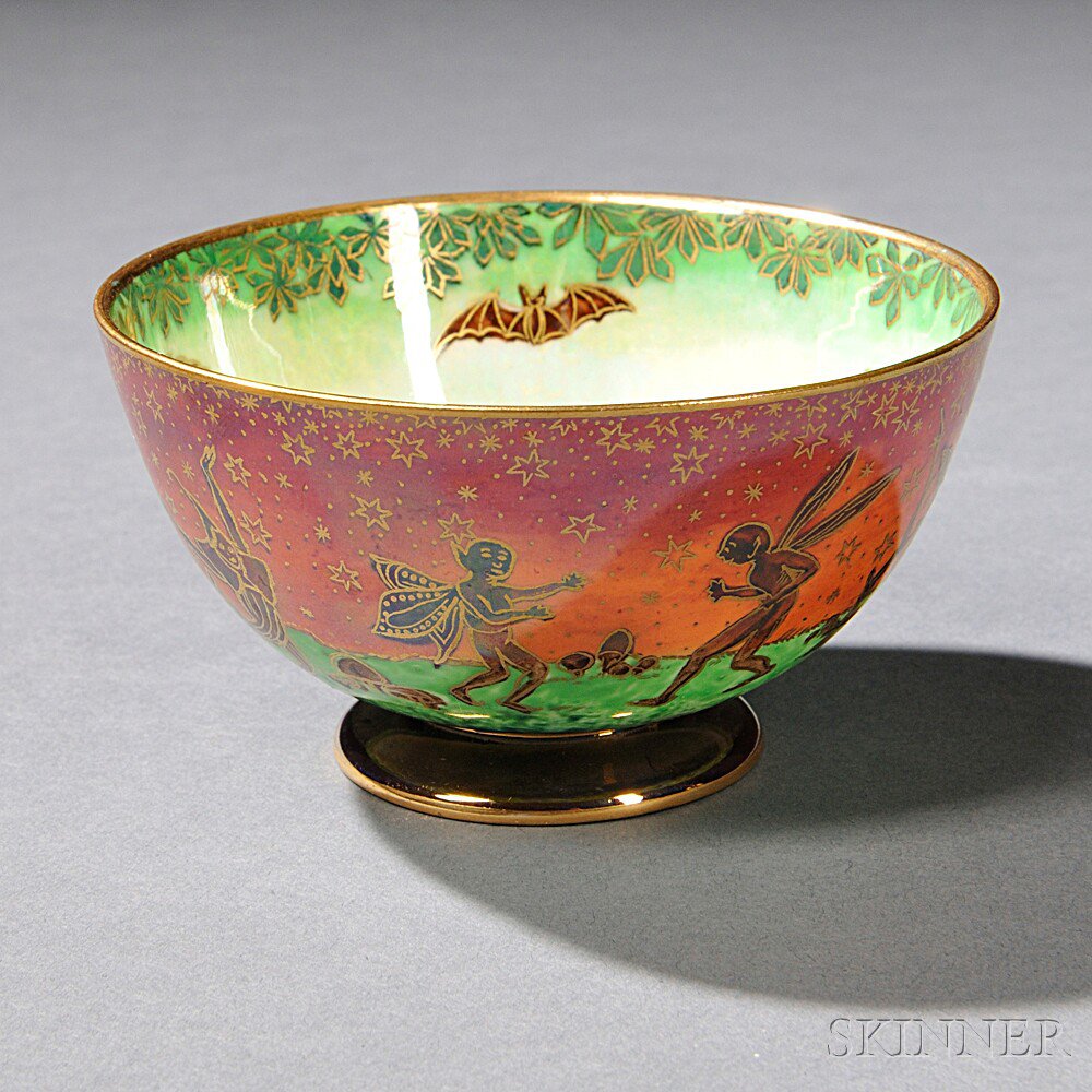 Appraisal: Wedgwood Fairyland Lustre Marston Bowl England c pattern Z with