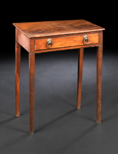 Appraisal: Regency Mahogany Side Table first quarter th century the rectangular