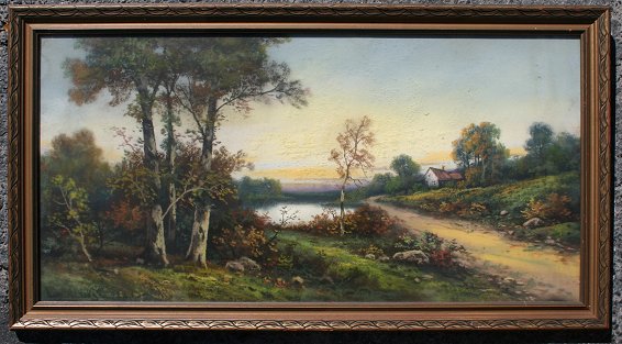 Appraisal: SCHEPANSKY Adolph American th C Pastel Landscape '' X ''