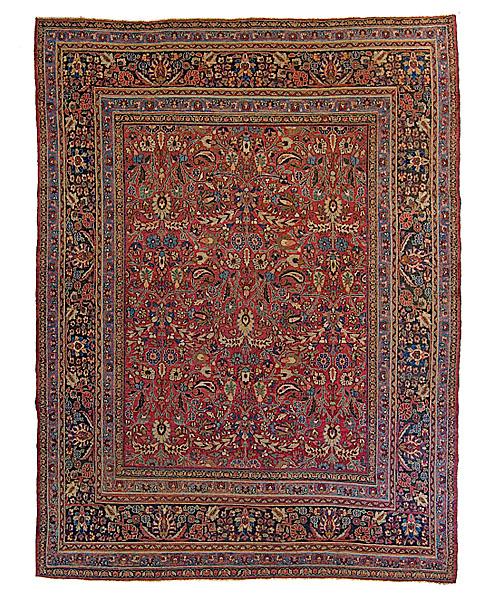 Appraisal: MASHAD RUG Persian late th century ft in x ft