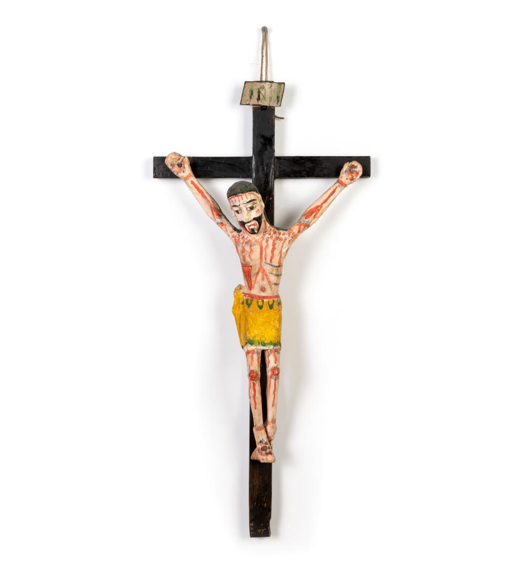 Appraisal: JOSE BENITO ORTEGA CRUCIFIXION CA Jose Benito Ortega New Mexico