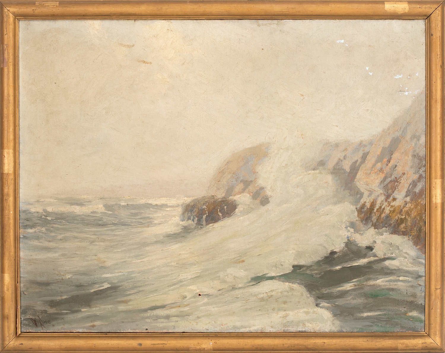 Appraisal: WILLIAM JOHNSON BIXBEEAmerican - North Shore seascape Signed lower left