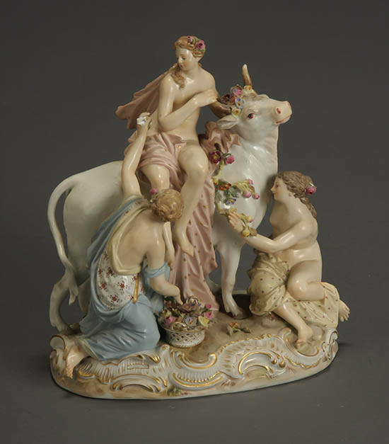 Appraisal: Meissen Figural Group of Europa and the Bull Late th-Early