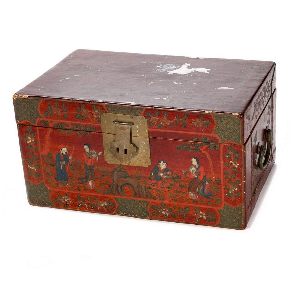 Appraisal: A th century Chinese box A late th century Chinese