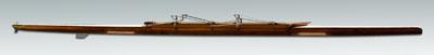 Appraisal: Kaschper pair double scull mahogany and spruce original equipment ft