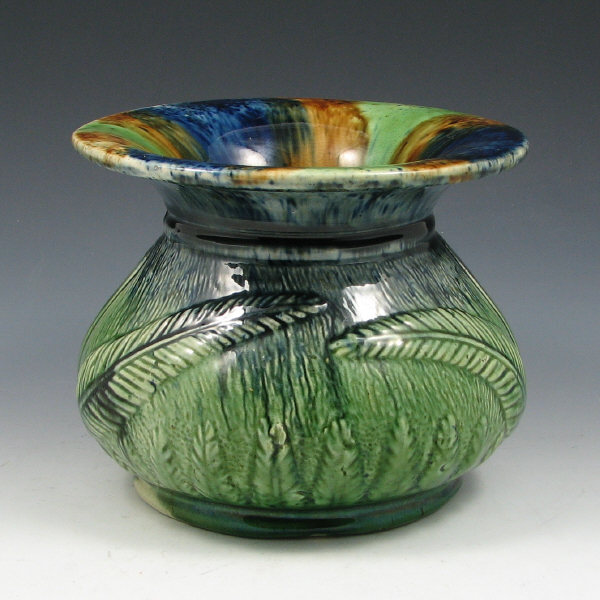 Appraisal: Early J S Taft majolica spittoon or cuspidor from the