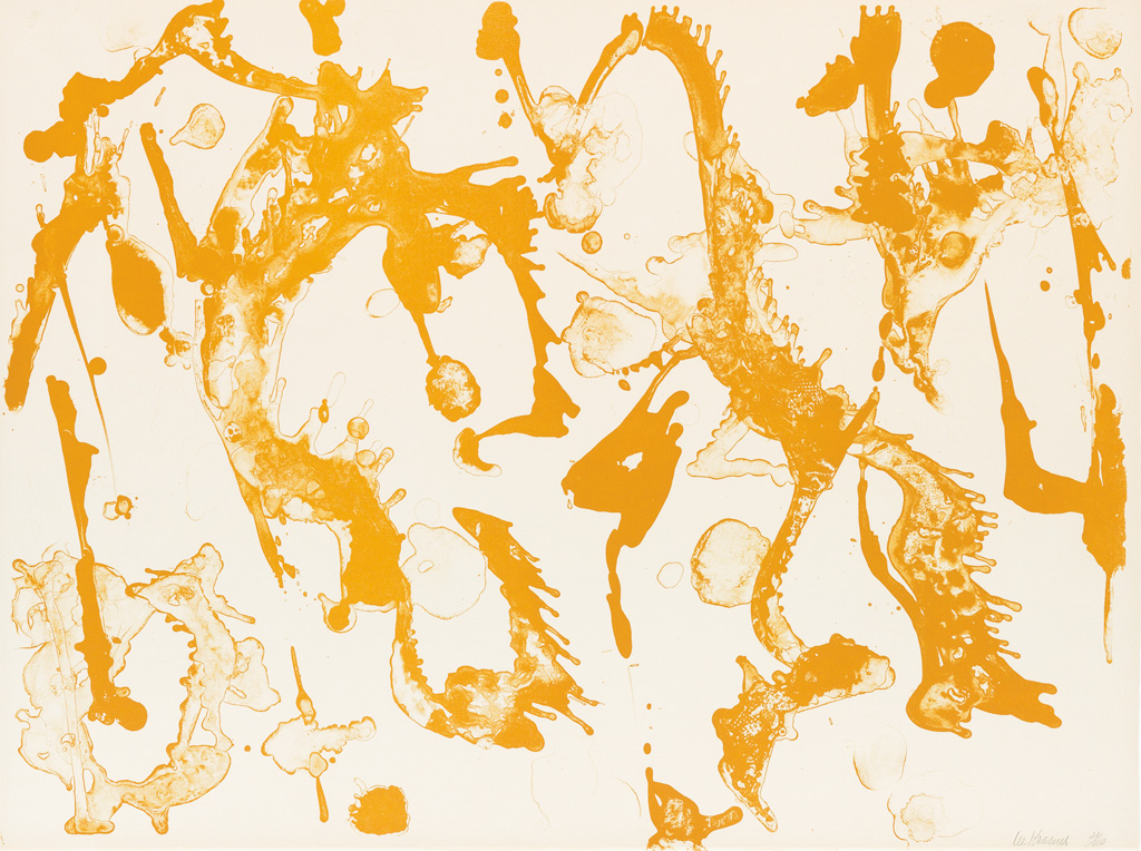 Appraisal: LEE KRASNER Primary Series Gold Stone Color lithograph printed in