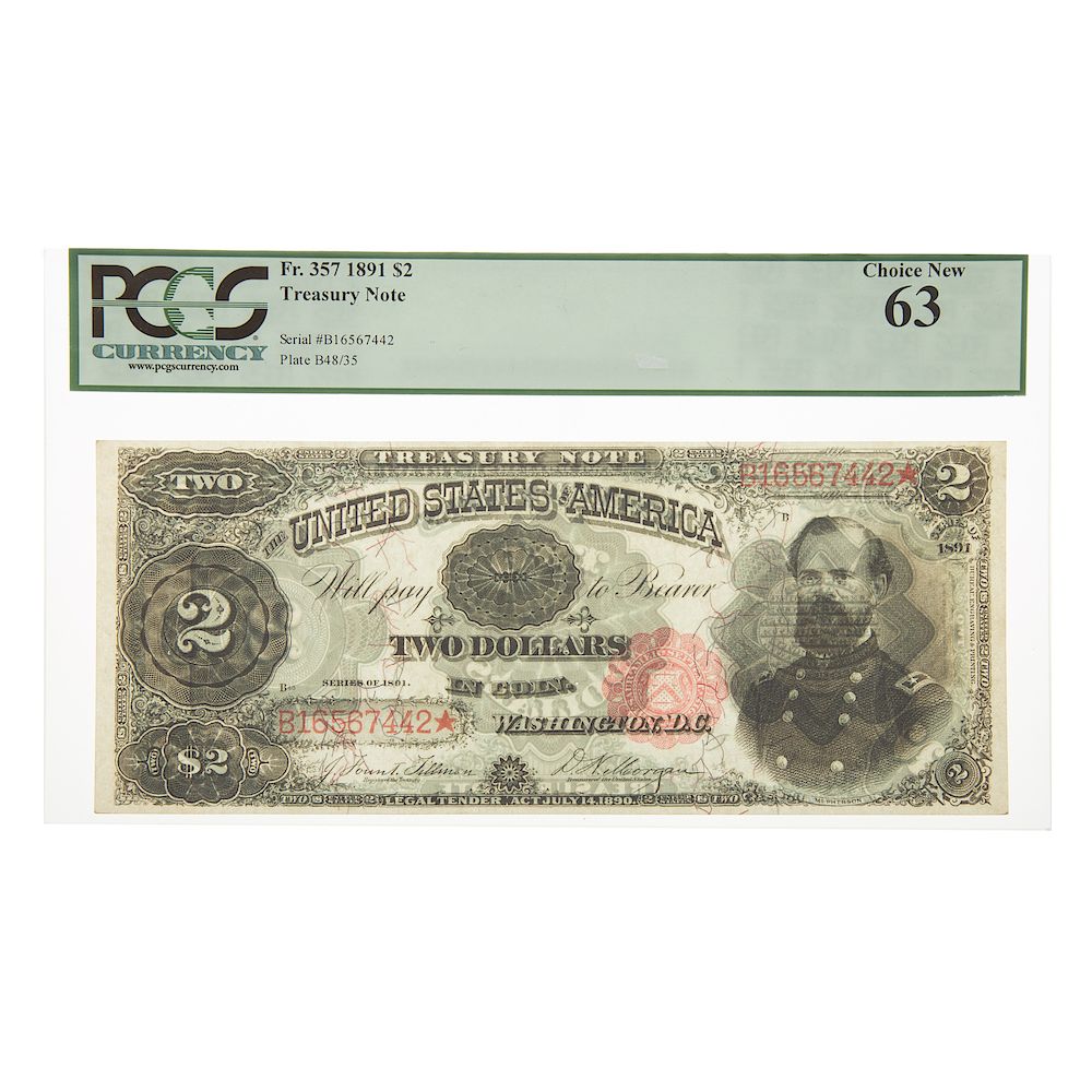 Appraisal: Treasury Note FR PCGS- McPherson Treasury Note FR PCGS- Famous