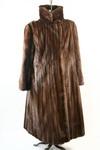 Appraisal: MINK COAT - A natural chocolate brown full length ranch