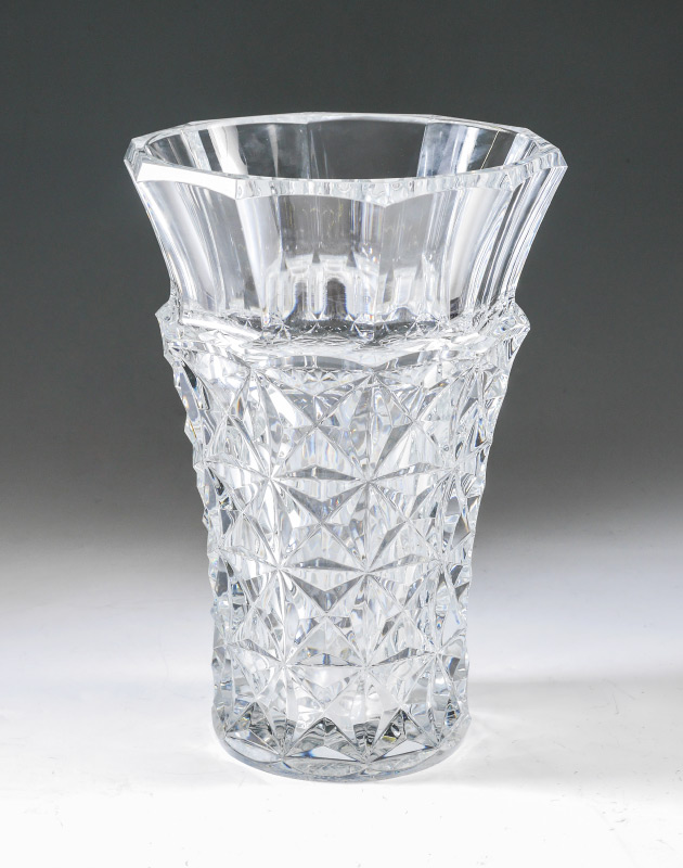 Appraisal: LARGE BACCARAT CELIMENE CRYSTAL VASE Designed by Georges Chevalier for