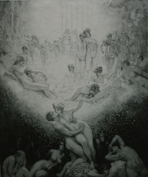 Appraisal: Norman Lindsay - Love on Earth facsimile etching signed and