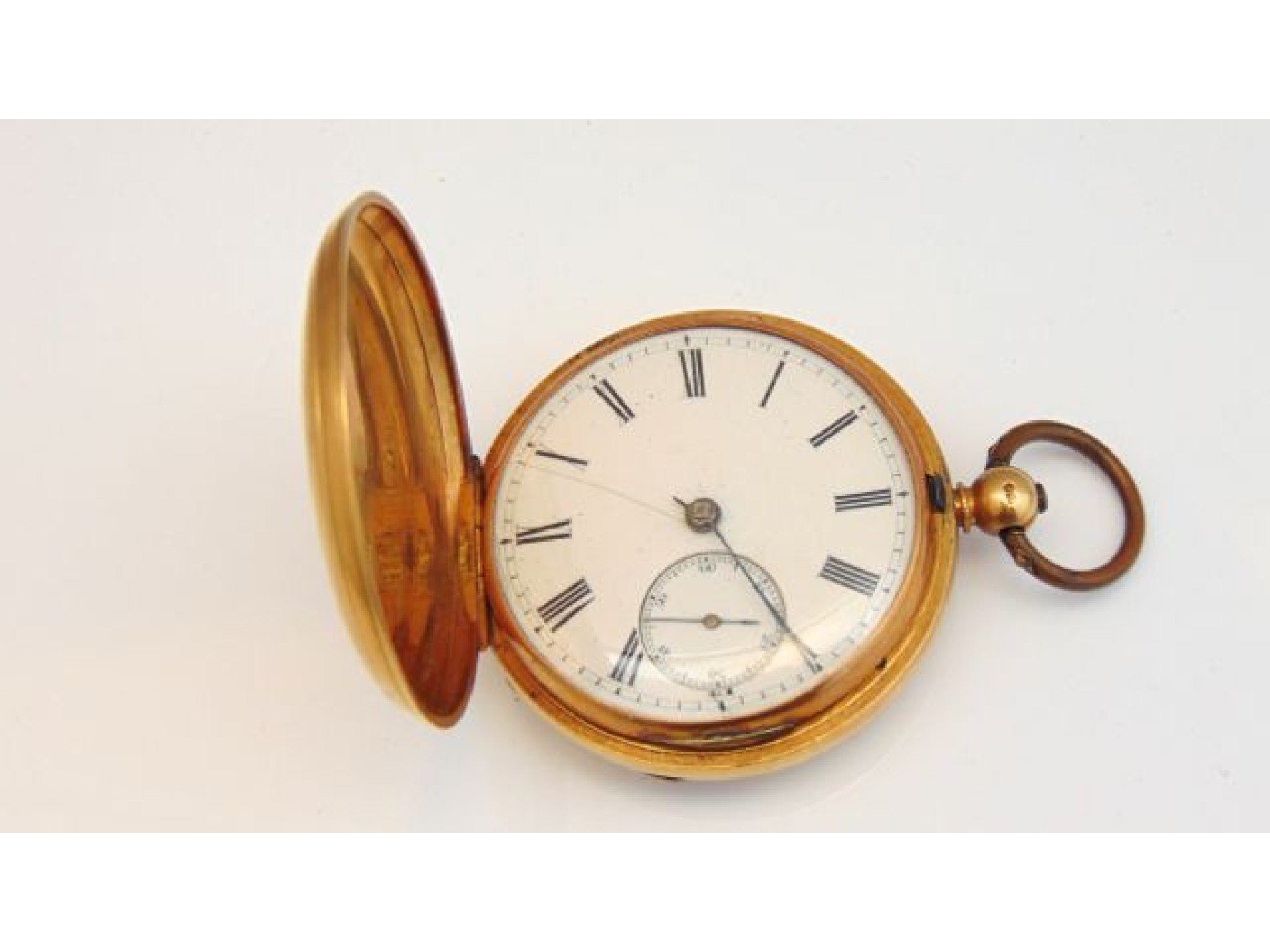 Appraisal: An ct gold full hunter pocket watch Robertson Watt Dundee