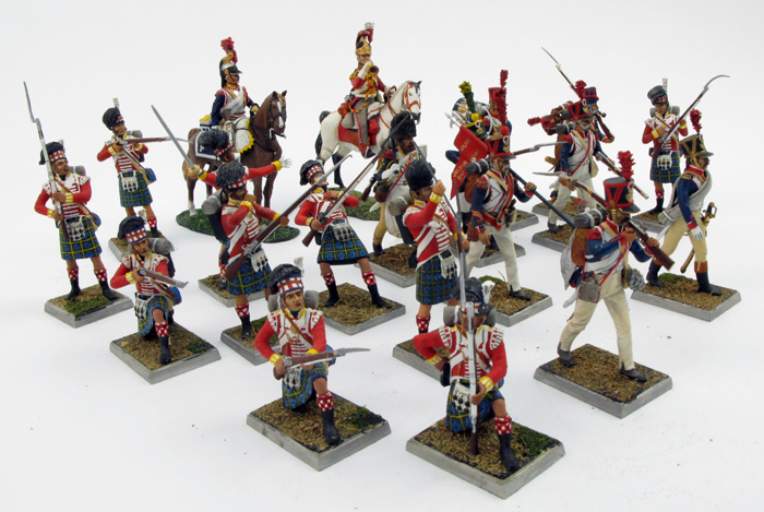 Appraisal: A COLLECTION OF TWENTY-TWO MINIATURE NAPOLEONIC MILITARY FIGURES by I