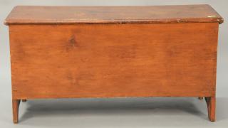 Appraisal: Primitive blanket chest with lift top th century ht top