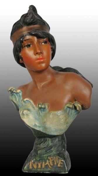 Appraisal: Female Nimpke Indian Bust Description Plaster Minor chipping Cigar Store