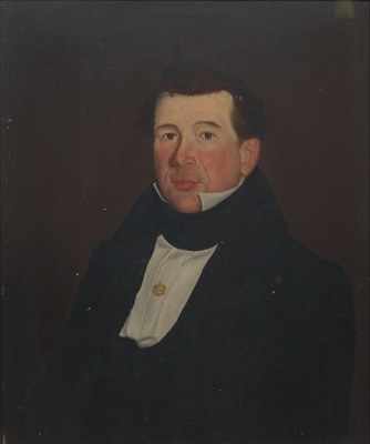 Appraisal: Unsigned Portrait of a Gentleman Portrait of a Gentleman Oil