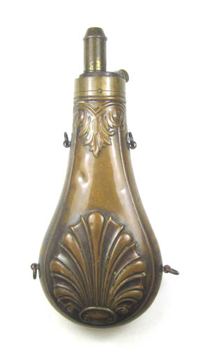 Appraisal: AMERICAN FLASK CAP CO POWDER FLASK copper body with double