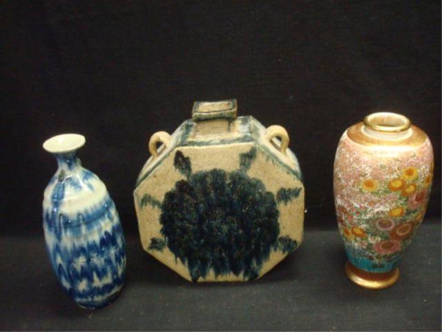 Appraisal: Three pieces of Asian Porcelain As is From a New