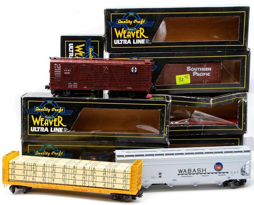 Appraisal: O Gauge Weaver Freight Cars Scale UP Foot Flat Car