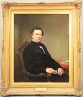 Appraisal: George Augustus Baker Jr - Portrait of Abiel Abbot Low