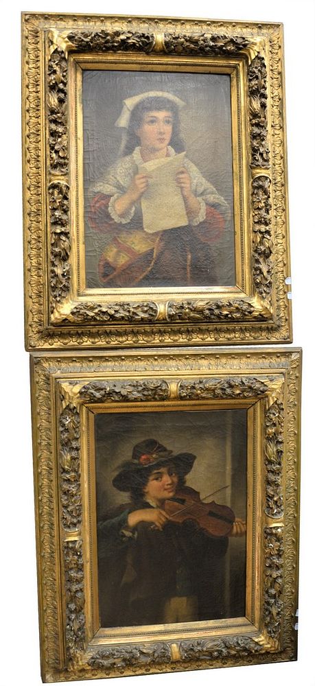 Appraisal: Pair of th Century Portraits to include one of a