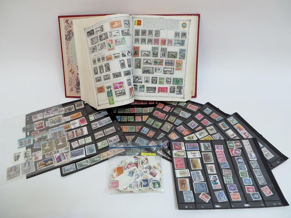 Appraisal: Coronet World Stamp Album Coronet World Stamp Album Description The