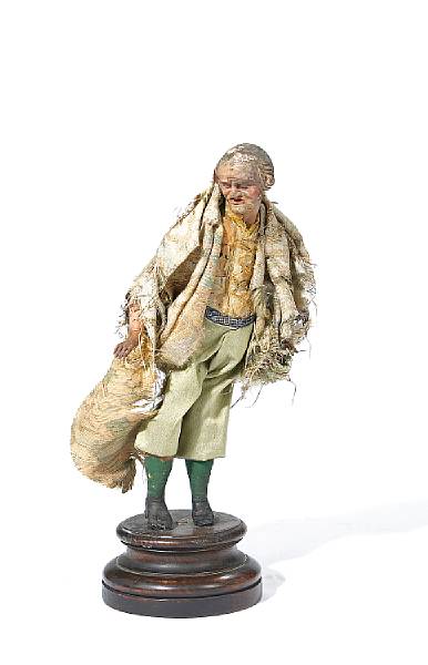 Appraisal: An Italian cr che figure of an old man th