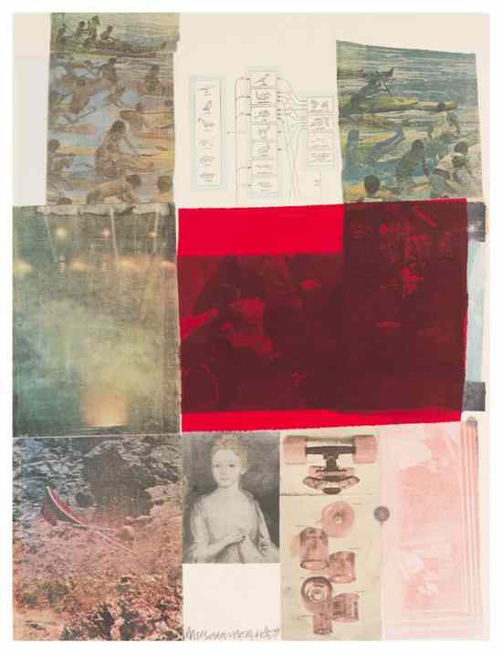 Appraisal: Robert Rauschenberg American - From the Seat of Authority lithograph