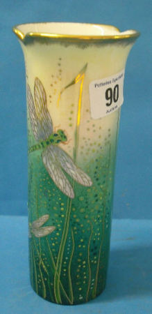 Appraisal: Carltonware Handpainted vase Dragonfly by Marie Graves Height cm