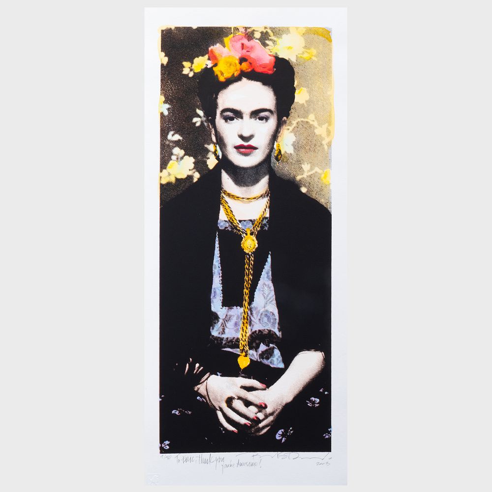 Appraisal: Richard Duardo - Little Long Frida Offset lithograph on wove