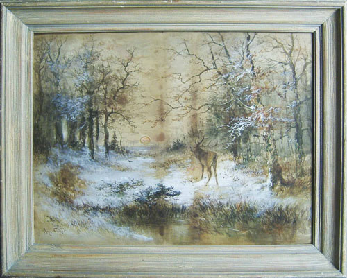 Appraisal: Hugo Fisher American late th early th c watercolor wooded