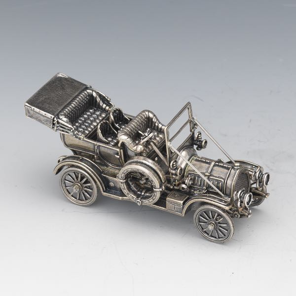 Appraisal: STERLING SILVER CAR MINIATURE DELAUNAY BELLEVILLE THE FRANKLIN MINT x