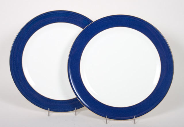 Appraisal: Set of Wedgwood china service plates Crown Sapphire pattern cobalt