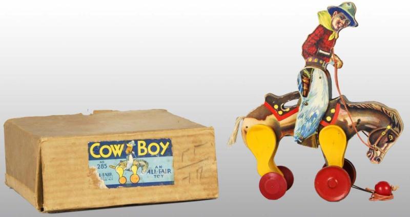 Appraisal: All-Fair No Cowboy Toy Description Original tail Includes scarce original