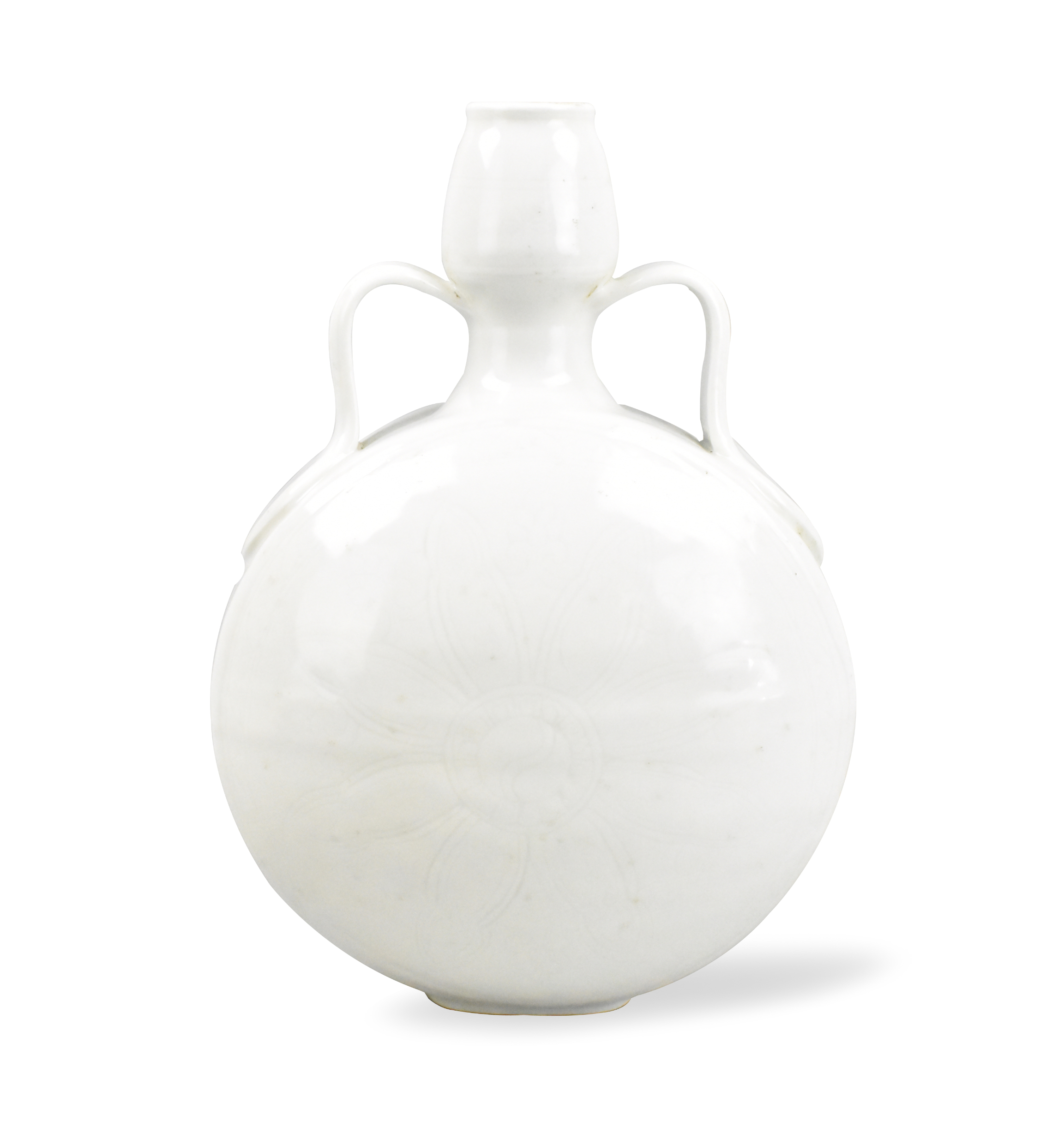 Appraisal: A Chinese white glazed moonflask vase dating from the Twentieth