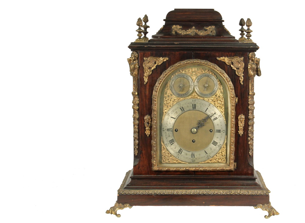 Appraisal: TH C BRACKET CLOCK - Large English Bracket Clock circa