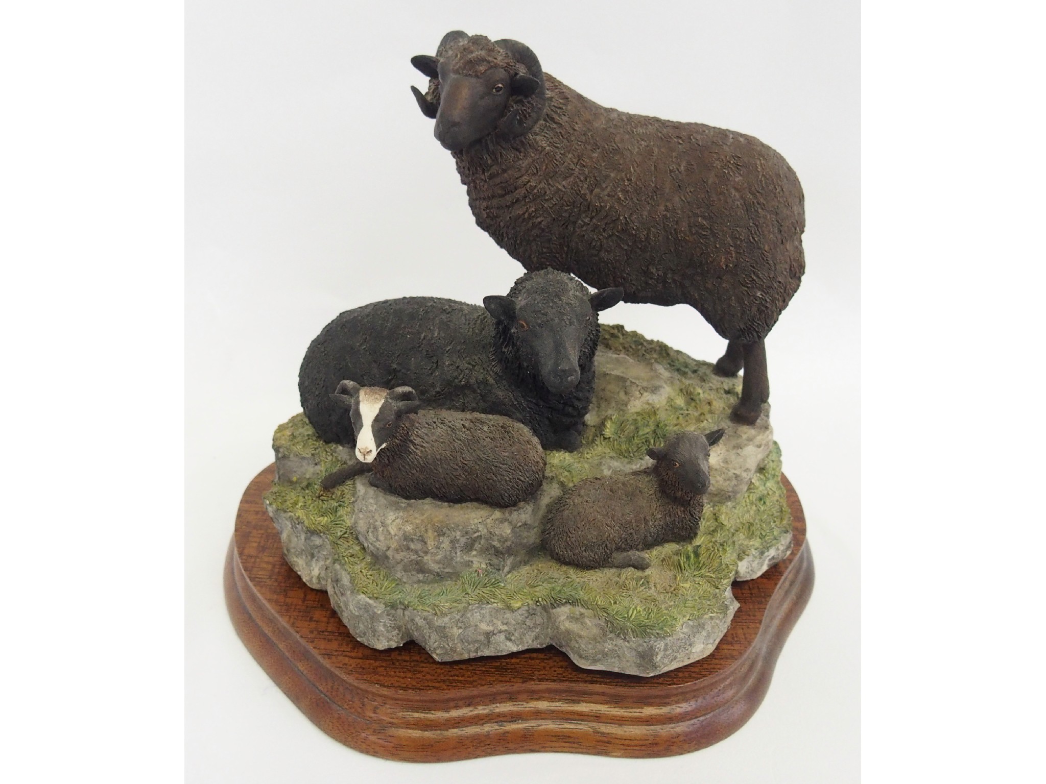 Appraisal: Border Fine Arts Shetland Sheep Family Group