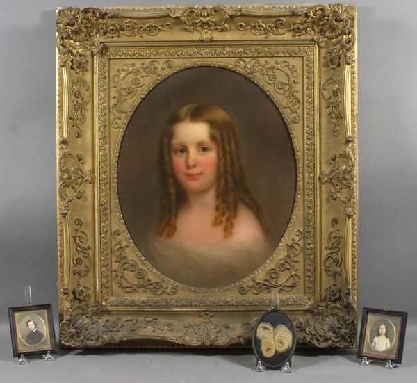 Appraisal: Charles Osgood portrait of Elizabeth Balch o c unsigned x