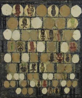 Appraisal: GARDNER PREMINGER Mary Encaustic Collage on Canvas Signed with artist's