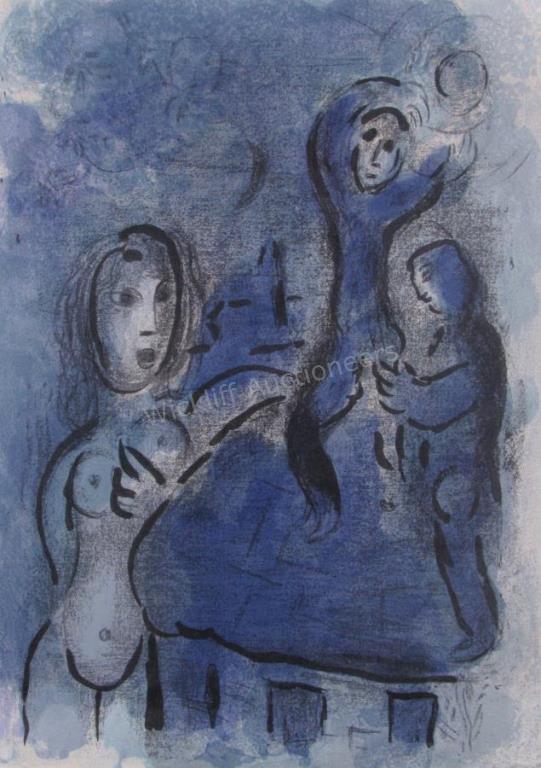 Appraisal: A lithograph by Marc Chagall NY France Russia - Rahab