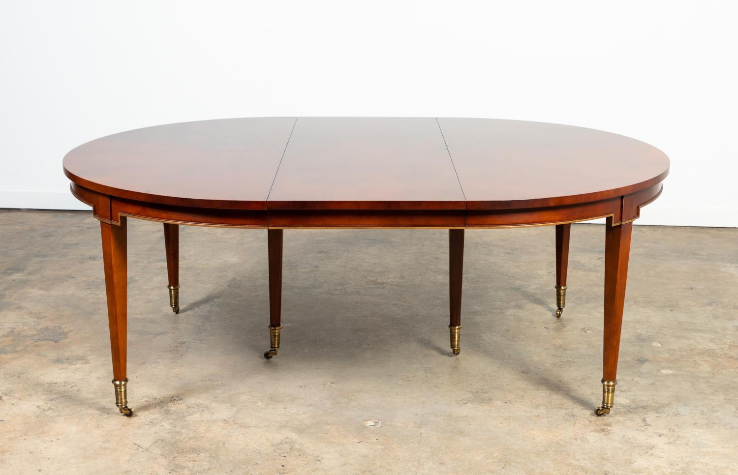 Appraisal: BAKER LOUIS XVI-STYLE MAHOGANY DINING TABLE Baker Furniture Co American