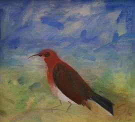 Appraisal: Sam Fullbrook - Bird at Buderim oil on canvas signed