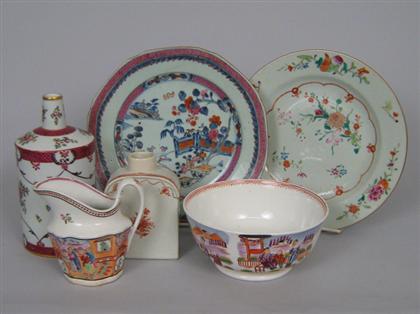 Appraisal: Nine pieces of Chinese Export porcelain Including a famille rose