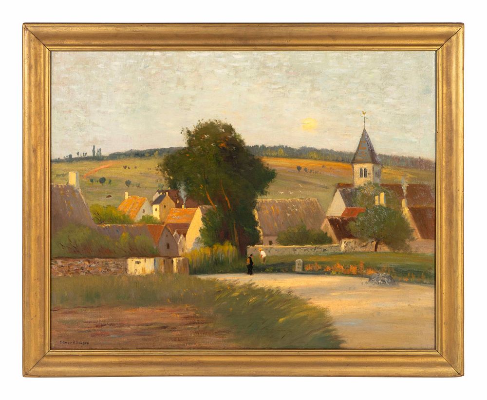 Appraisal: George Henry Bogert American - Moonrise at Sunset Cherance France