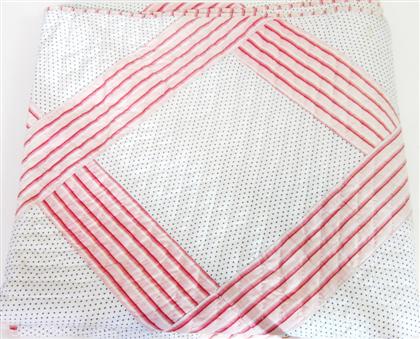 Appraisal: Lattice stripes quilt littleton new hampshire late th century