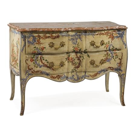 Appraisal: Continental Rococo Style Painted Commode Estimate -