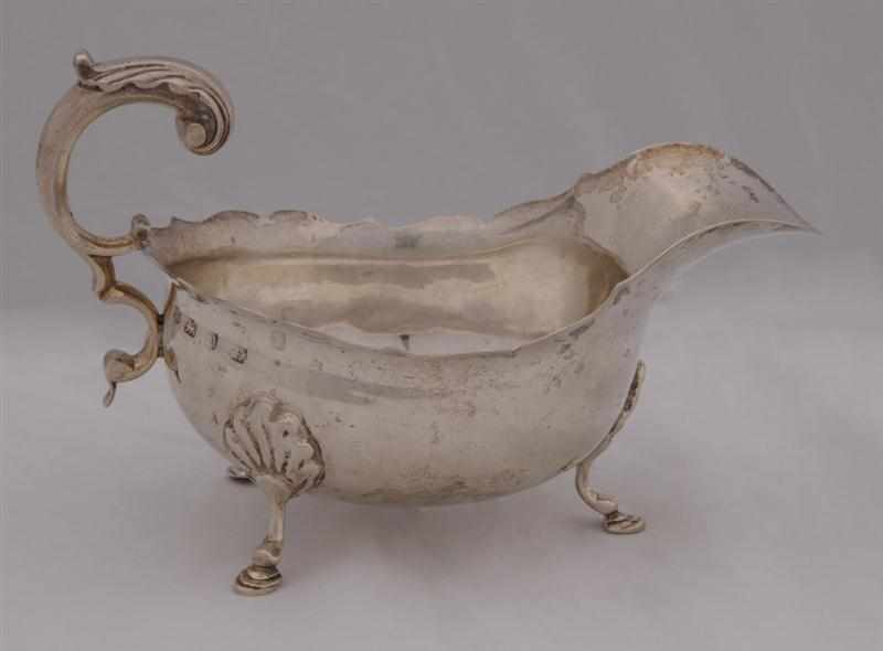 Appraisal: VICTORIAN SILVER SAUCE BOAT G N R H in shield